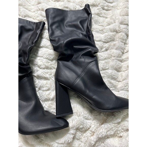 DV Dolce Vita Wandah Ruched Pull-On Mid Calf Boots Women's Size 8.5 Black - Picture 9 of 9